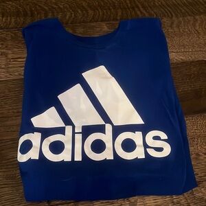 Adidas men's blue t- shirt size large.